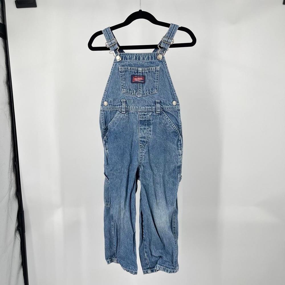 Vintage Y2K Old Navy Kid's Denim Overalls 4T Carpenter Retro Classic Casual 00s
